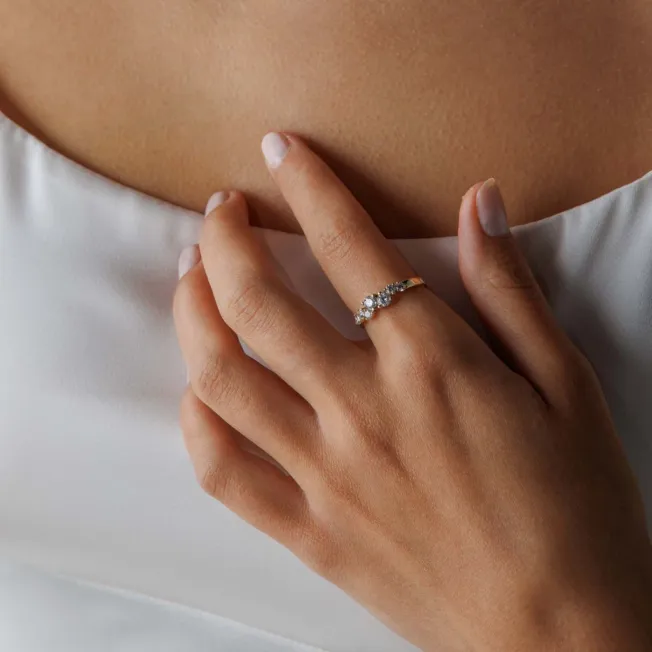 EC 1914 ring "Limited edition" i gult gull med diamanter