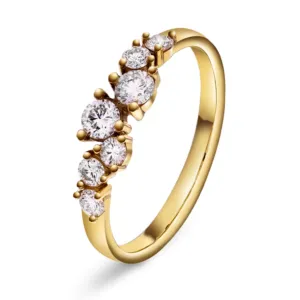 EC 1914 ring "Limited edition" i gult gull med diamanter