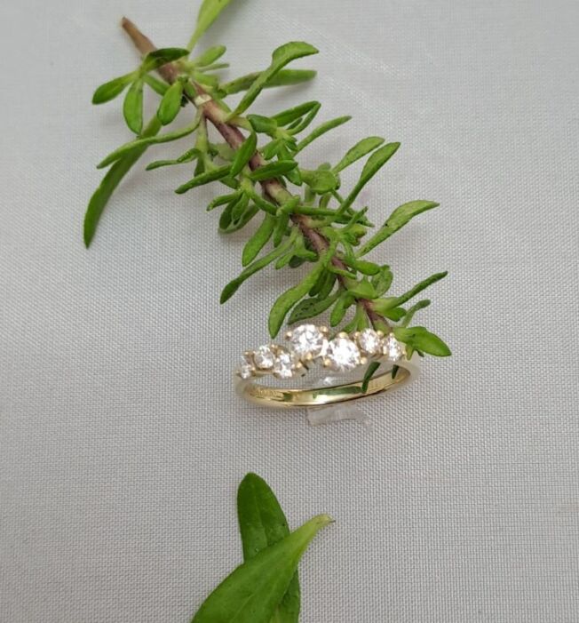 EC 1914 ring "Limited edition" i gult gull med diamanter