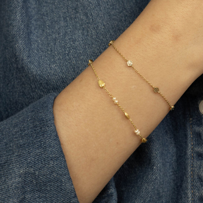Shapes "Essence" armbånd i forgylt sølv