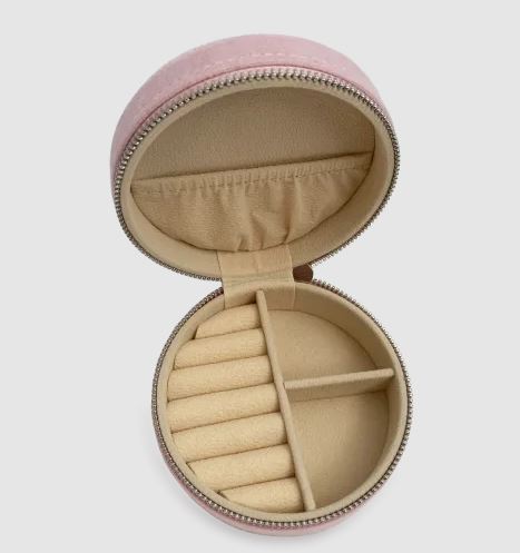 Smykkeskrin i rosa velur med tinnkrone fra EIK barn™