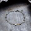 By Birdie "Serpent mountain" armbånd i sølv med gult gull, perle og diamant
