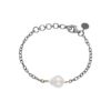 By Birdie "Serene pearl" armbånd i sølv med gult gull og perle
