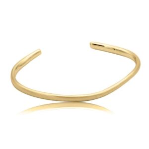 97118GG Noën «Closed small» armring i forgylt sølv
