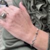 By Birdie "Dagmar Signet ring" i sølv med gult gull detaljer og diamanter