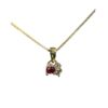 EC 1914 anheng "One of a kind" i gult gull med diamanter i rosa toner
