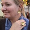 Ulrikke Vogt "Valmue branch bracelet" i forgylt sølv