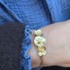 Ulrikke Vogt "Valmue branch bracelet" i forgylt sølv