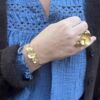 Ulrikke Vogt "Valmue branch bracelet" i forgylt sølv