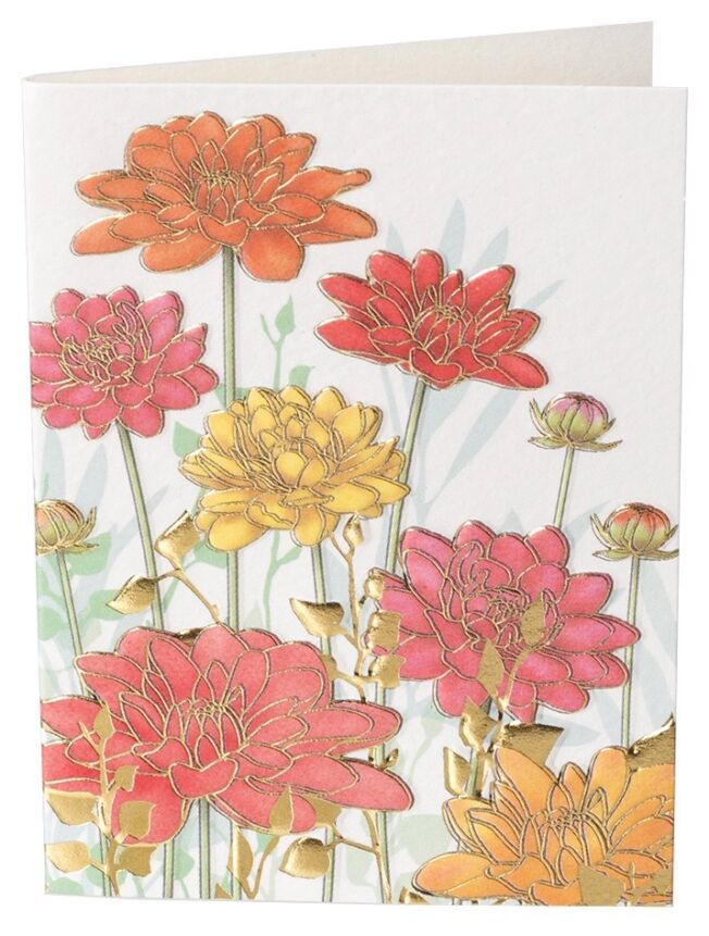 Kort med blomster