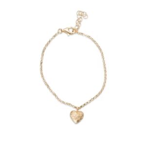 Catwalk Exclusive "Stardust heart" armbånd i forgylt sølv
