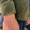 Armbånd i forgylt sølv åpent mønster