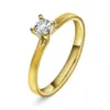 Polaris ring i gult gull med 0,20 TW.SI