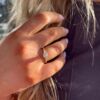 Polaris ring i gult gull med 0,50 TW.SI