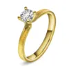 Polaris ring i gult gull med 0,50 TW.SI