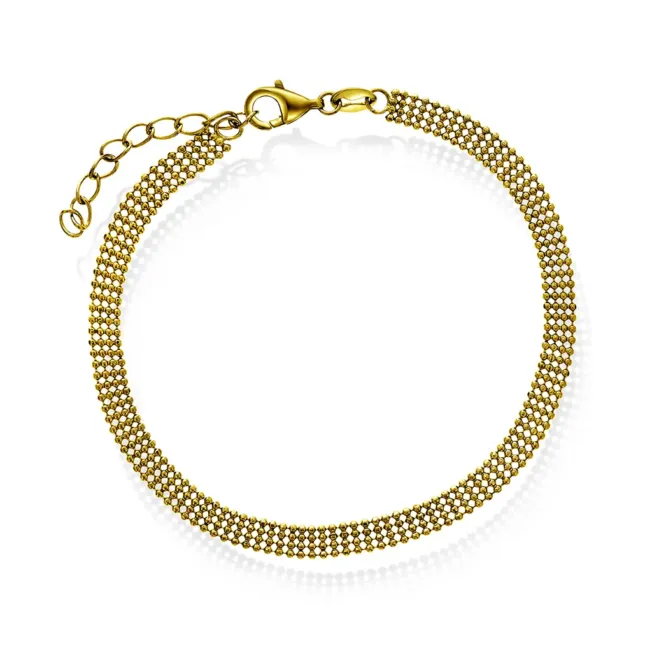 221488 Studio armbånd "Slick" i forgylt sølv