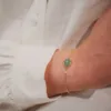 Serenity "Beam armbånd" i forgylt sølv med aventurin