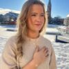 Sandra Lyng ring "Engledråper" i forgylt sølv med ferskvannsperler