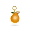 Sandra Lyng Orange Crush charm i forgylt sølv