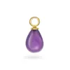 Sandra Lyng Purple haze charm i forgylt sølv med ametyst