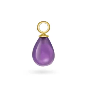 Sandra Lyng Purple haze charm i forgylt sølv med ametyst