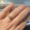 Gult gull rosettring med diamanter 0,38 W.SI