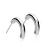 Blomdahl rounded curved ørering i titan