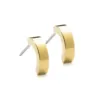Blomdahl Plain curved ørering i gullfarget titan