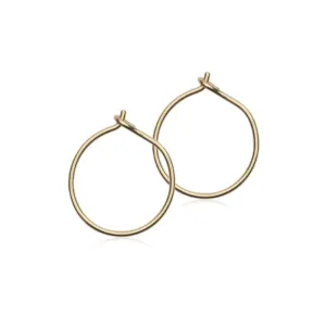 Blomdahl ørering i gullfarget titan