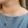 Susanne Friis Bjørner sølv kjede med Peridot krystall