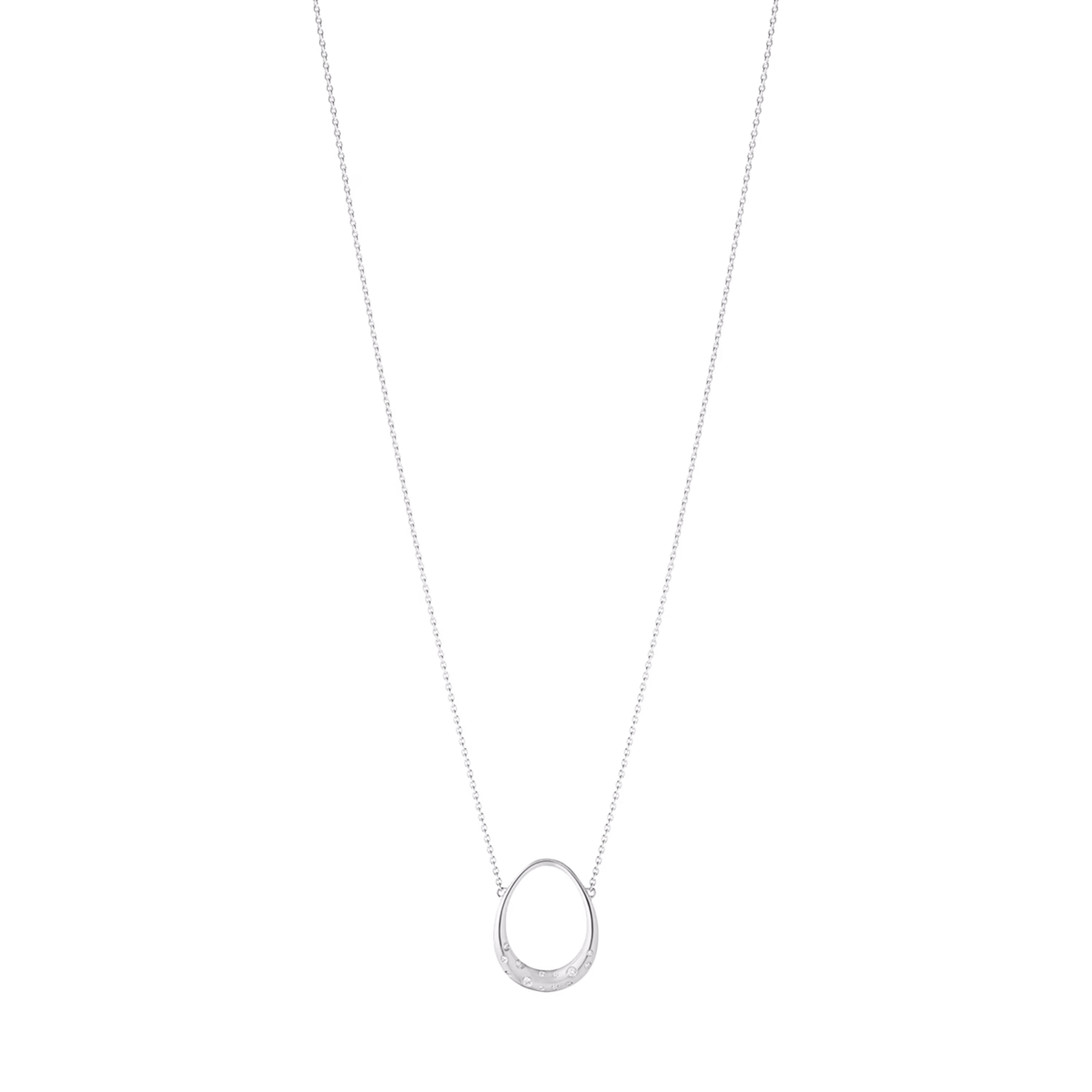 20001960_OFFSPIRING_PENDANT_DIAMOND_0-04CT Georg Jensen "Offspring lite anheng" i sølv med diamanter