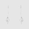 Georg Jensen "Torun- Forget med knot" ørepynt i sølv