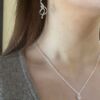 Georg Jensen "Torun- Forget med knot" ørepynt i sølv