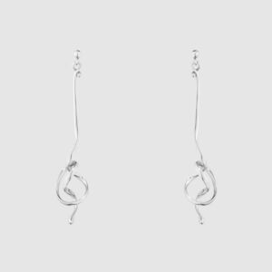 Georg Jensen "Torun- Forget med knot" ørepynt i sølv