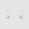Georg Jensen "Torun- Forget med knot" øreringer i sølv