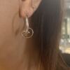 Georg Jensen "Torun- Forget med knot" øreringer i sølv