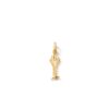 OLE LYNGGAARD COPENHAGEN Bird Family Key Charm i gult gull