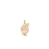 OLE LYNGGAARD COPENHAGEN Bird Family Pendant i gult gull med rosenkvarts