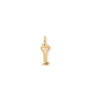 A3269-401 OLE LYNGGAARD COPENHAGEN Bird Family Key Pendant i gult gull