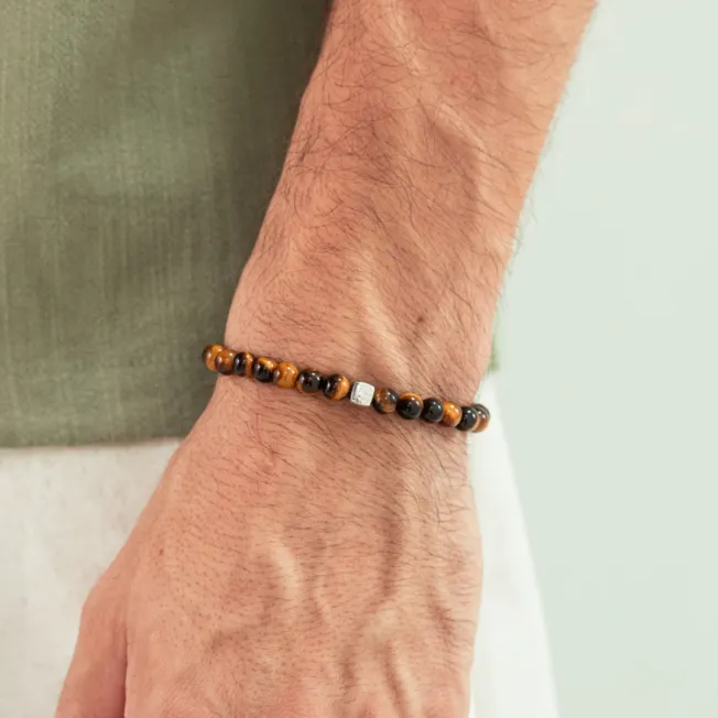 Tiger Eye armbånd 6 mm