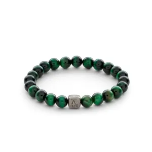 Green tiger eye armbånd 8 mm