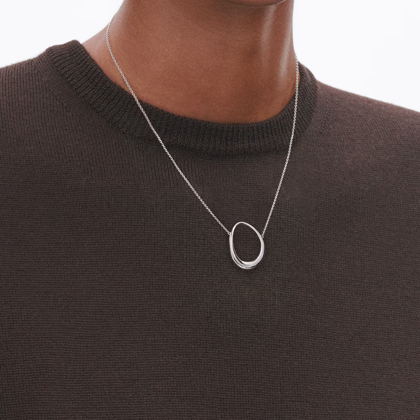 Georg Jensen "Offspring" medium kjede i sølv