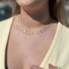 Catwalk Exclusive Stardust Flower collier i forgylt sølv small