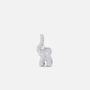 Ole Lynggaard pavé elefant anheng i hvitt gull. Er også en charms.