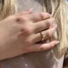 Enstensring i gult gull med 0,50 ct TW.SI i superstar serien fra EC Norskprodusert