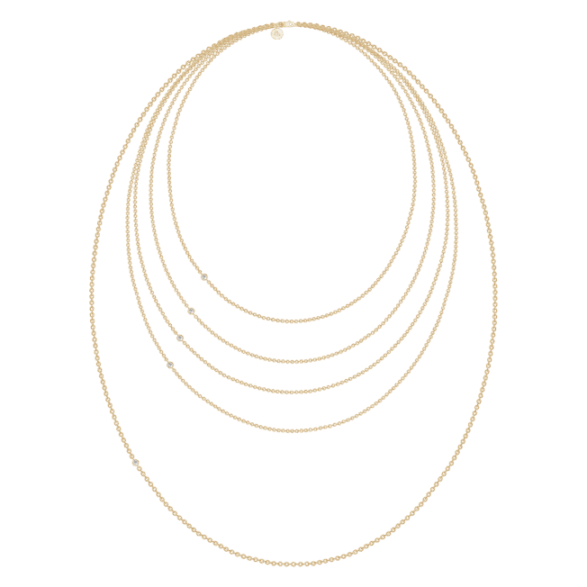 Fina necklace kjede i forgylt sølv som er perfekt med Julie Sandlau sine anheng. Forgylt sølv Ulike lengdene 40, 45, 50, 60eller 80 cm