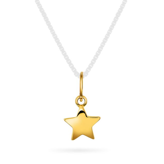 Petite Icons serie i gult gull, her en liten stjerne