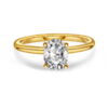 N240618 Gems Empress 1,25 ct oval Empress enstensring i 100% resirkulert gull med labratoriedyrket diamant på 1,25 ct