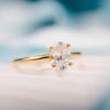N240618-Gems Empress enstensring i 100% resirkulert gull med labratoriedyrket diamant på 1,25 ct