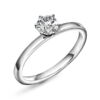 N240626-1 Contessa ring i 100% resirkulert hvitt gull med labratoriedyrket diamant totalt 2,0 ct